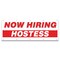 Signmission Now Hiring Hostess Banner Apply Inside Accepting Application Single Sided B-120-30258 - alternate 1